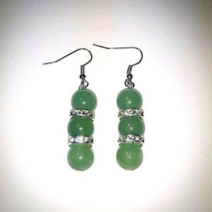 GREEN AVENTURINE EARRINGS